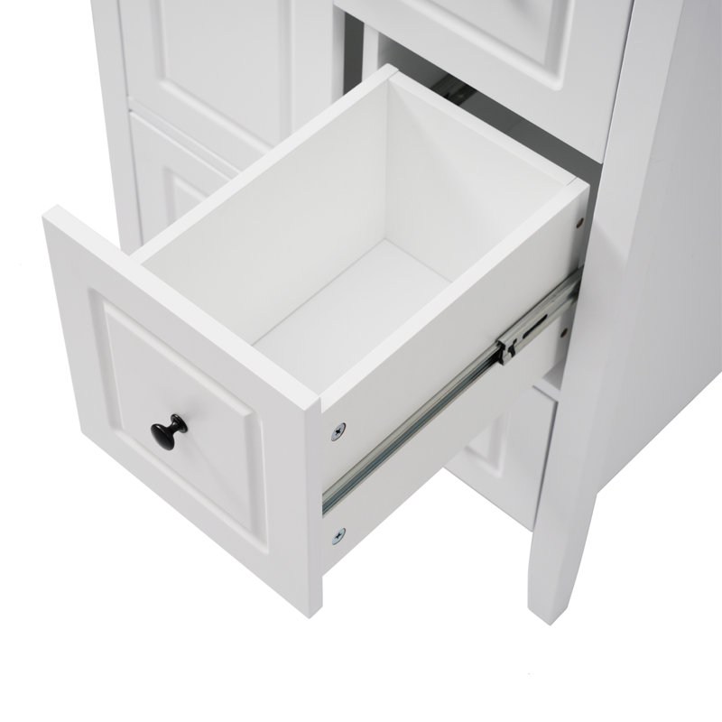 Meuble-lavabo de salle de bain avec lavabo, Blanc