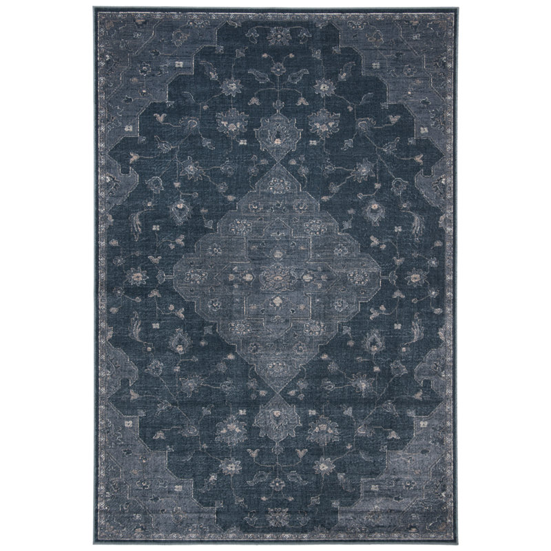 Onley Oriental Viscose Area Rug, Rectangle 160 x 229 cm