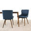 Ensemble de 2 chaises de salle à manger Robin - Cuir végétalien