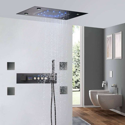 Trieste LED Thermostatic Phone Controlled Shower System