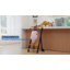  Marchepied pliable pré-assemblé pour tout-petit - Tour debout avec barrière de sécurité, hauteur réglable et pieds anti-basculement-1566164879