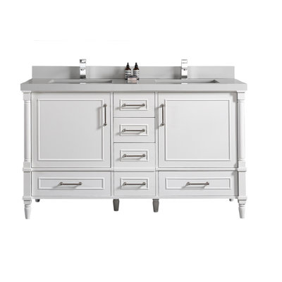 Ensemble de meuble-lavabo double 60 po Flavell
