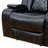 Alvon 3 Pieces of Storage Arm Vegan Leather Power Reclining Sofa Set with Lighting