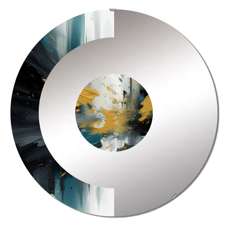 Miroir mural demi-cercle Kastel, 23,6 po x 23,6 po