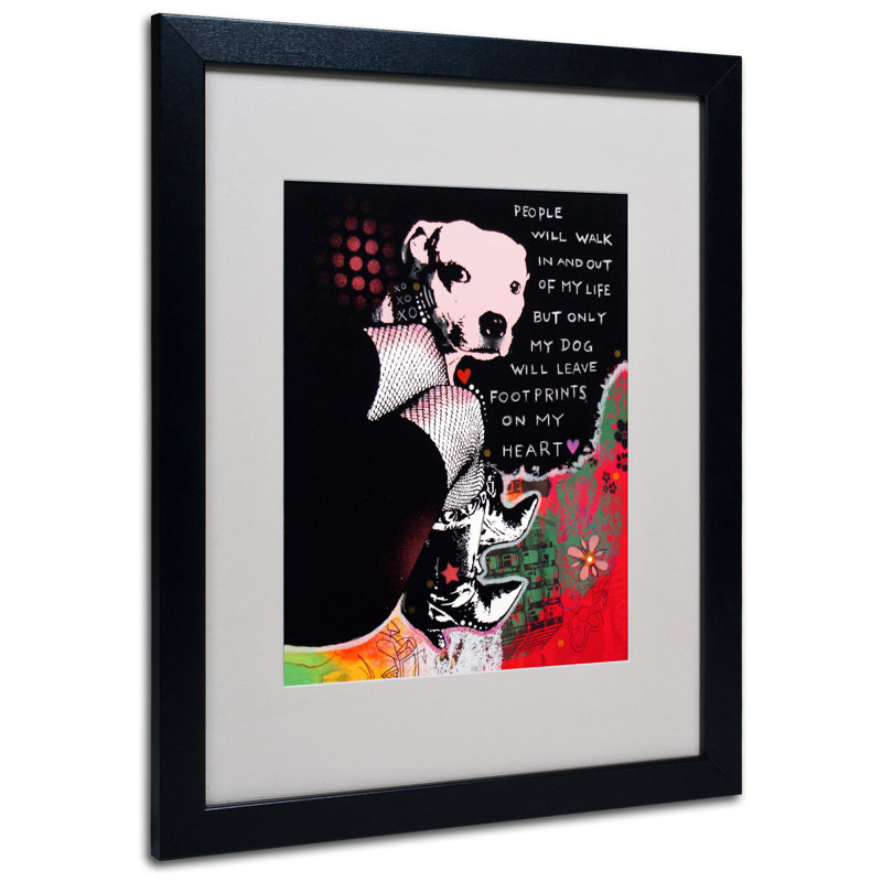 «Girl Best Friend» par Kuhnhenn, impression, Cadre noir, H 20 po x l 16 po x P 0,5 po, Blanc