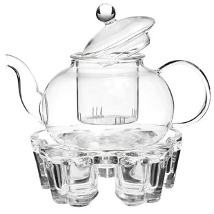 Glass Teapot with Removable Infuser, Wirsh Tea Infuser with 1500ml/ 50oz Capacity and Stainless Steel Filter for Loose Leaf Tea, Blooming Tea, Tea