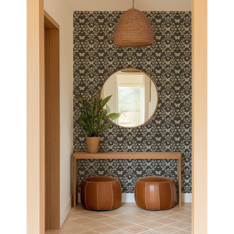 Butterfly Garden - Wallpaper, Ashwood, Premium Paper
