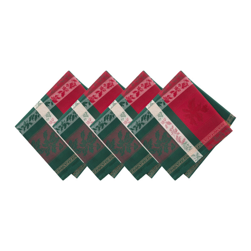 Lialah Holiday Jacquard Plaid Napkins