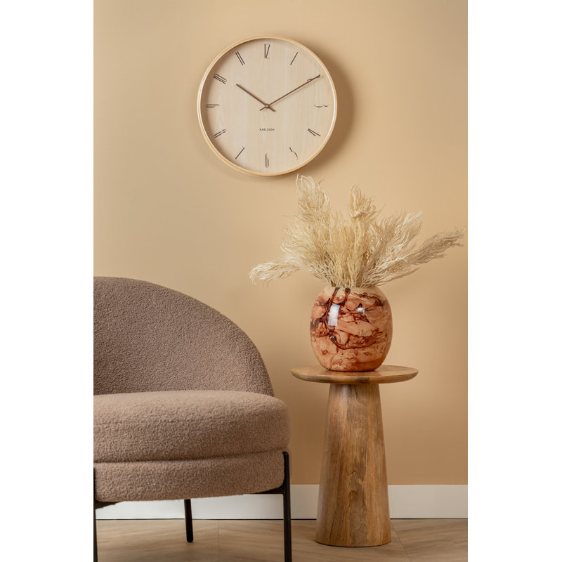 Plywood Wall Clock, Oak
