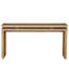 Console de 60 po en brun rétro, suspension à deux planches, structure en bois massif, plateau, rangement ouvert, table d’entrée de 120 lb brun antique avec design, surface, style rustique, rangement pour