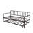 Twin Daybed With Trundle Multifunctional Metal Lounge Daybed Frame For Living Room Guest Room