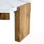 Table basse hexagonale avec pieds robustes