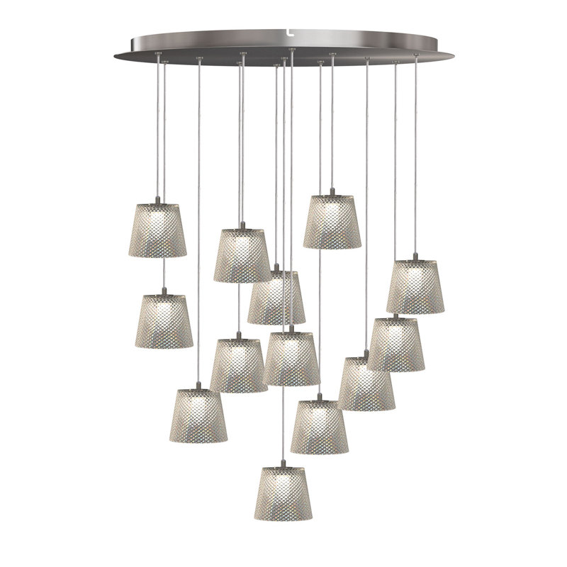 Luminaire suspendu conique à 13 lumières Emerie