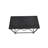 Modern Steel-Framed Rectangular End Table with Storage Shelves and Wood Top