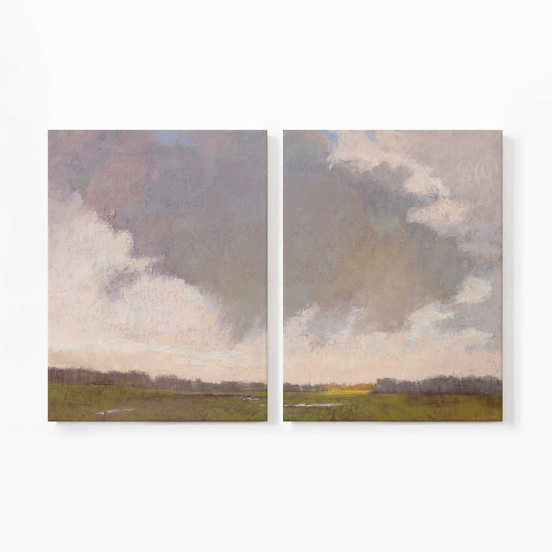 L'affection du ciel | Impression sur toile 2 panneaux, H 36 po x l 54 po
