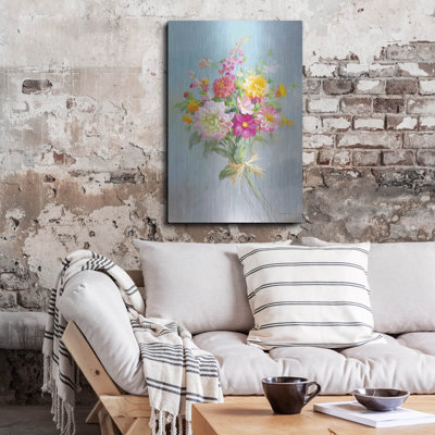 Winston Porter «Country Bouquet 1 V2» par Danhui Nai, art mural en métal