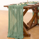 Cheesecloth Table Runner Spring Easter St Patrick's Day Gauze Boho Table Runner  Cheese Cloth Runner Rustic Table Runner For Wedding Party Baby Shower Birthday Decor