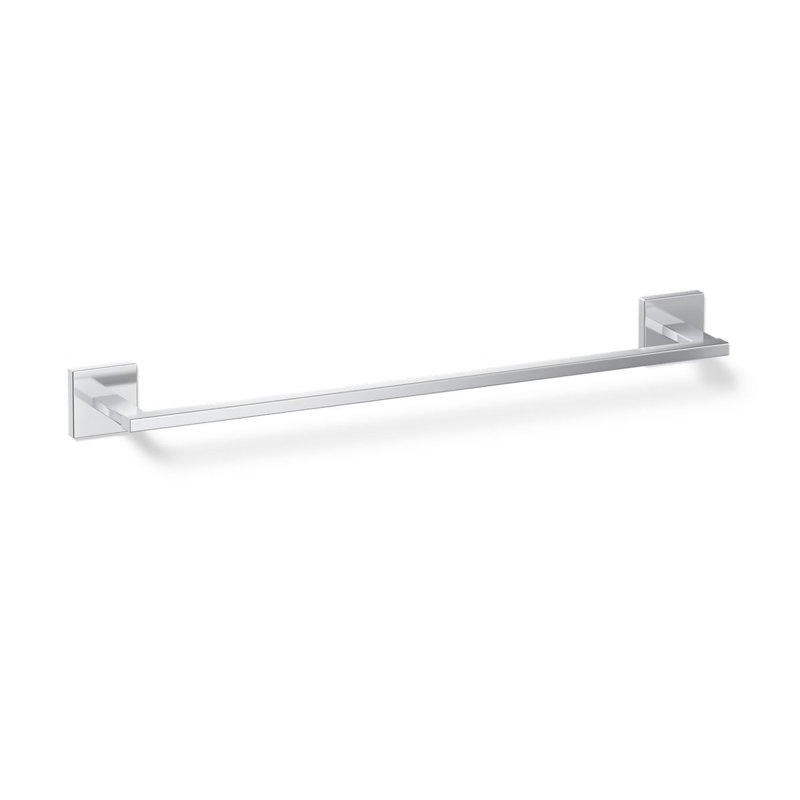 Square Towel Bar, 18"W, Polished Chrome