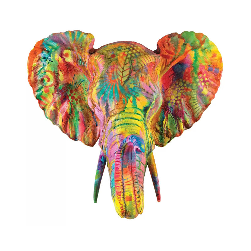 Elephant Bust by Dean Russo - Wrapped Canvas Print, 66.04 cm H x 66.04 cm W x 1.91 cm D