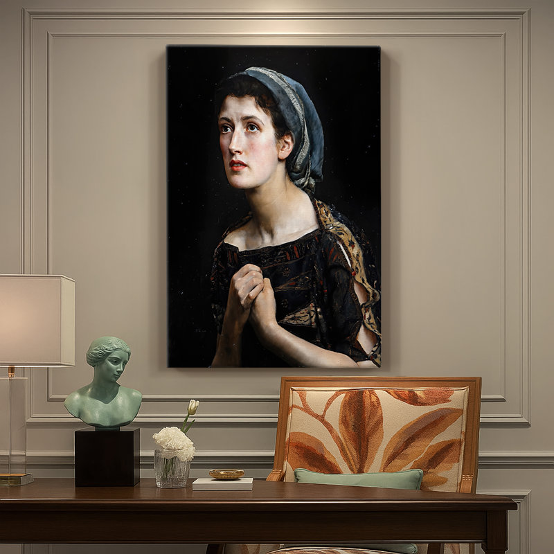 Cassandra, toile tendue par John Collier, 24 po x 36 po