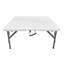 Table pliante carrée de 34 po Techni Home, table pliable réglable en hauteur avec poignée facile à transporter