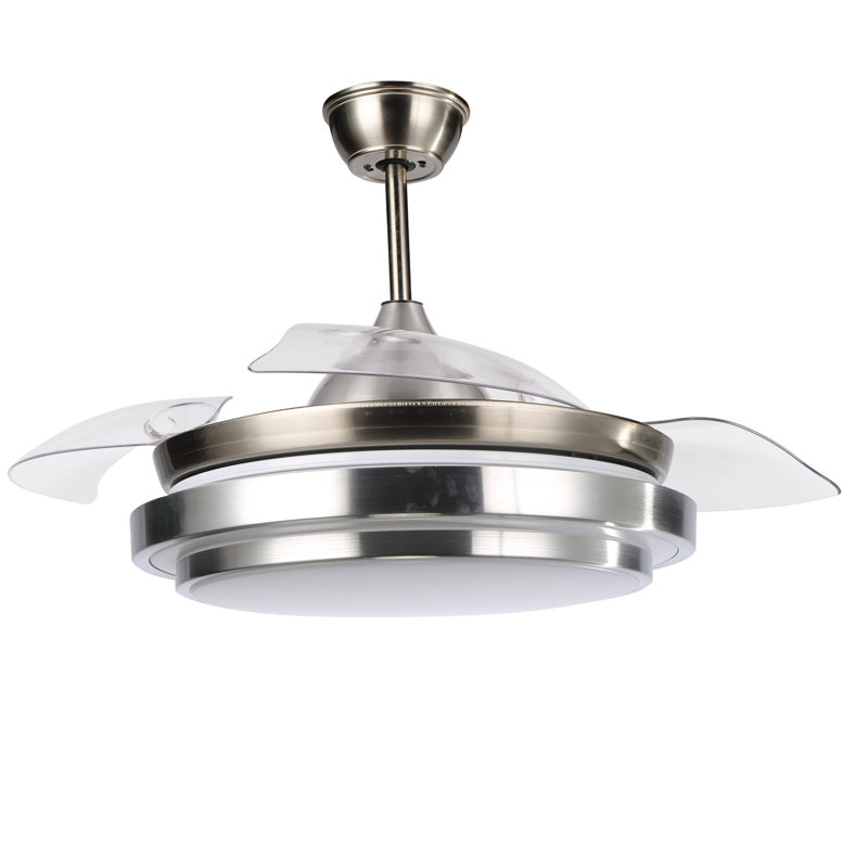 Ventilateur de plafond à 3 pales DEL 36 pouces avec télécommande et ensemble d'éclairage Deljunco