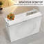 Bureau de réception 47 po blanc moderne avec comptoir (sans la chaise)-1931722703