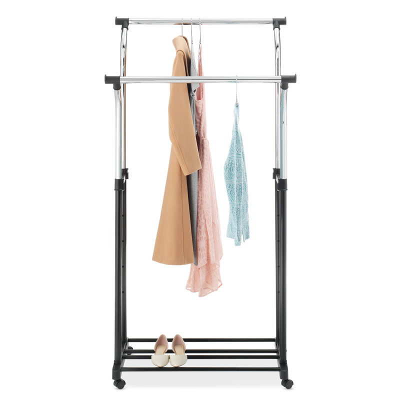 Double porte-vêtements l 34,5 po