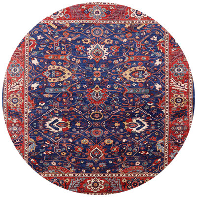 Tapis rouge / bleu Oesch