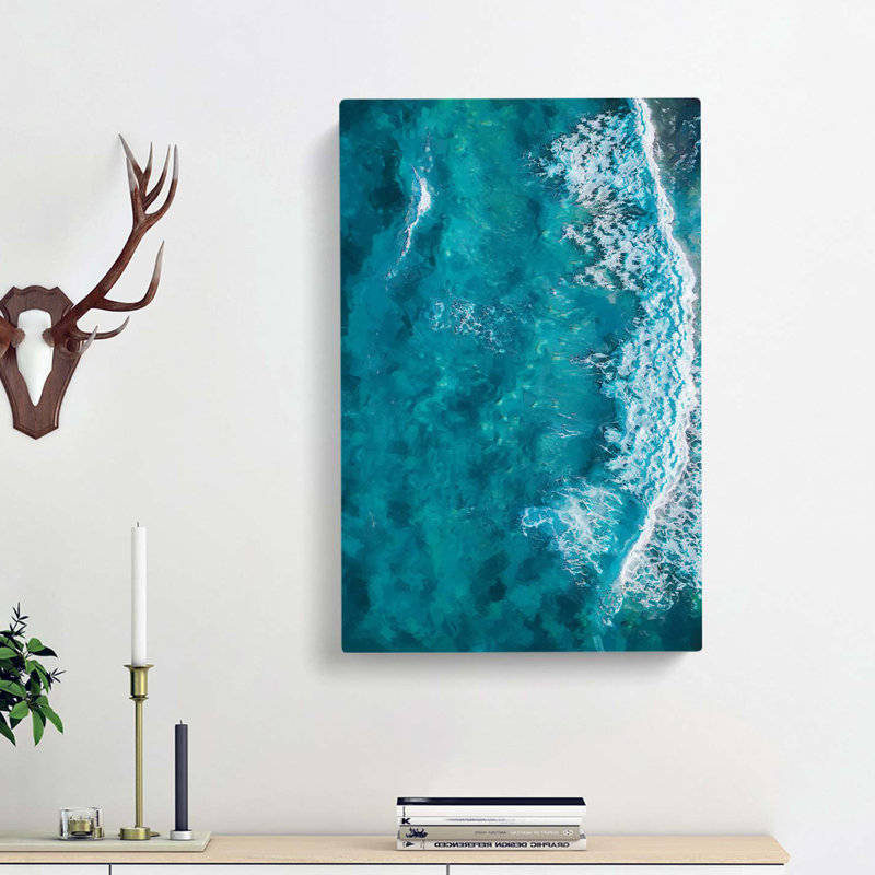 Waves In Brisbane Australia - Wrapped Canvas, 50cm H x 35cm W x 3cm D
