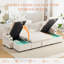 Corduroy 4-seater Sofa, Cup Holders, USB Ports, Pull-out Bed-669501810