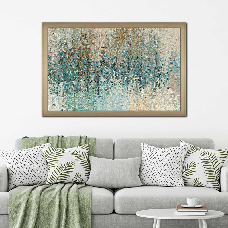 « Revealed » de Mark Lawrence - reproduction sur toile, Impression encadrée, H 33,5 po x l 49,5 po, Champagne