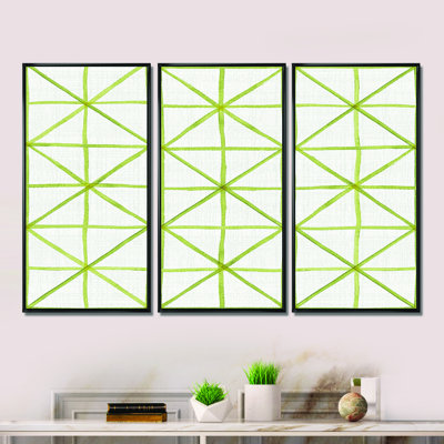 " Geometric Triangle II " 3 - Pieces