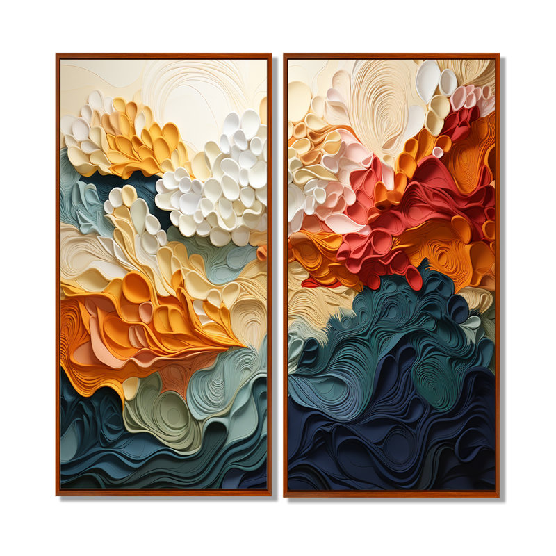 Cibis Biomorphism Organic Forms VI - Biomorphism, grandes impressions sur toile, 32" H x 32" W, Brown