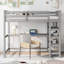  Lit mezzanine avec tablettes de rangement et bureau sous le lit-66213658-66213659