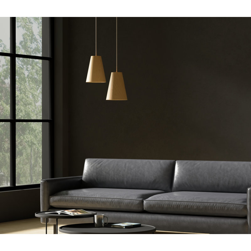 Luminaire suspendu simple 1 lumière Empire, Imbuia