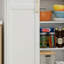 Grande armoire de rangement moderne en acier, modèle à double porte blanche de 71 pouces, tablettes réglables, convient aux cuisines et aux garages.