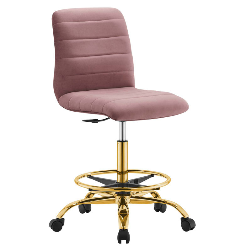Chaise de dessinateur Ripple Performance, Vieux rose
