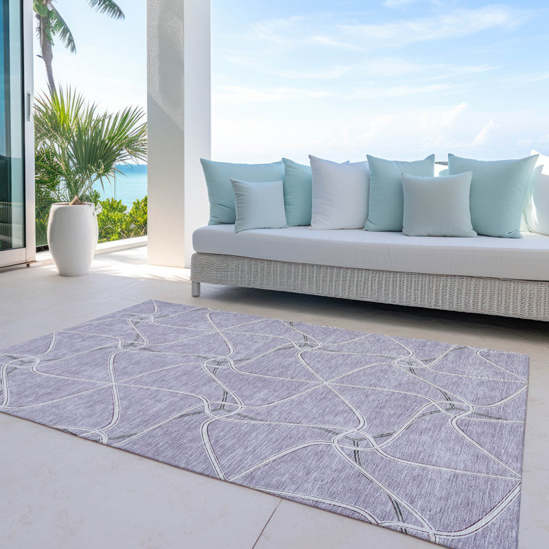  Aleg Area Rug with Non-Slip Backing, Rectangle 2'6" x 3'10"