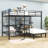 Adelline Kids Full Over Twin Metal Bunk Bed with Built-in Desk and Shelves-88075670
