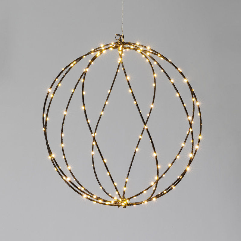 Sphère scintillante scintillante, noir, moyen, 15.75", Noir