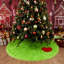 Jupe de sapin de Noël en fausse fourrure vert citron, cache-pied de sapin moelleux, décoration festive et chaleureuse