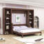Lit escamotable en bois avec rangement spacieux-28300291