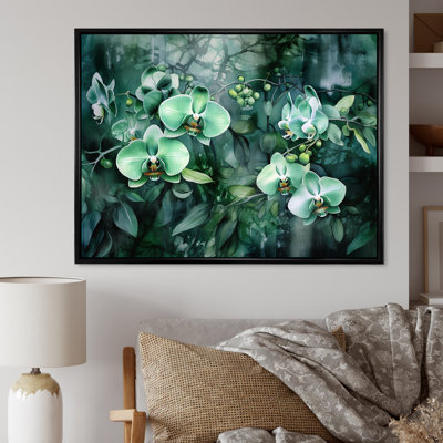 «Fantasy Green Orchid Dreamscapes II», reproduction sur toile