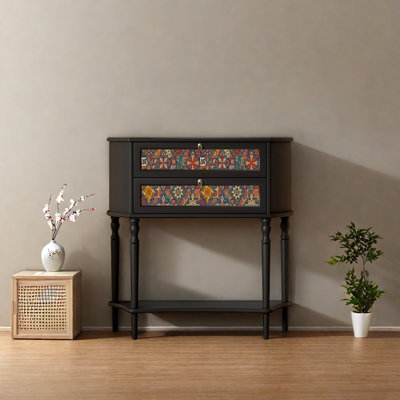 Retro Multifunctional Solid Wood Console Table
