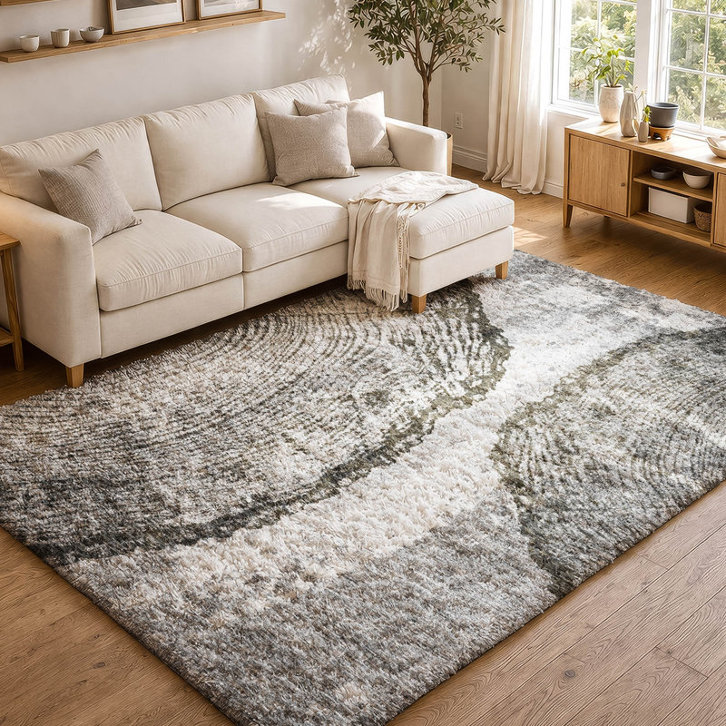 Tapis à poil long de qualité supérieure lavable à la machine ADS649, 8' x 10'