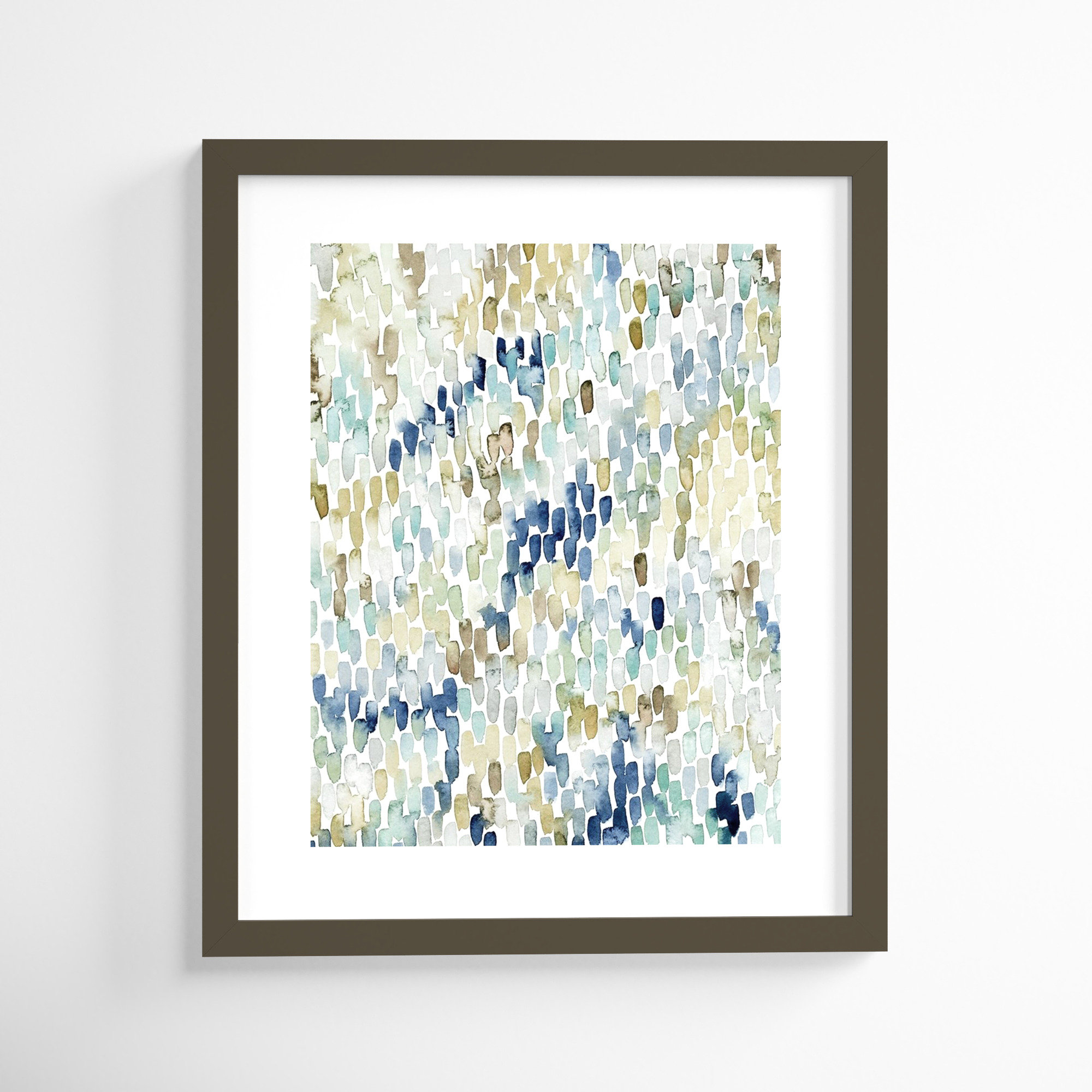 River Wavelets I by Grace Popp, 25" H x 21" W, Gray Framed Paper