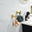 6 Piece Stainless Steel Bathroom Towel Rack Set Wall Mount-115954558