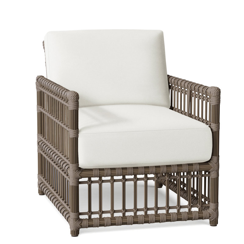 Newport Arm Chair with Cushions, No Welt, Newport #66 Burlap, Verona Fossil