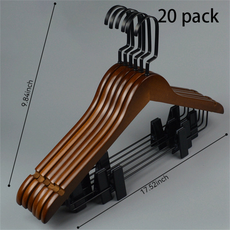 Cintres ergonomiques en bois, 20